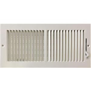 HBW 14"x 6" (Duct Opening Size) 2-Way Stamped Face Steel Ceiling/sidewall Air Supply Register - Vent Cover - Actual Outside Dimension 15.75" X 7.75"