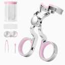 MUQING Colored Contact Lens Aids, Lens Insertion & Remover Tool for New User & Girls with Long Nails, Contact lens Accessories Kits, Easy Carry and Use (Pink)