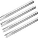 Hisencn Heat Plates for Charbroil Performance 4 Burner 463365021, 463365522, 463352521, 463350521, Heat Plate Replacement Parts for Char-Broil, G325-0002-W1 Heat Plates, 15.5 inch, Stainless Steel