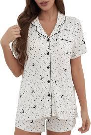 HNG Pajama Sets for Women 2 Piece PJ Sets Short Sleeve Lounge Set Fashion Sleepwear XS-3XL
Large