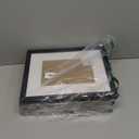 upsimples 8x10 Picture Frame Set of 5, Display Pictures 5x7 with Mat or 8 x 10 Without, Wall Gallery Photo Frames, Black