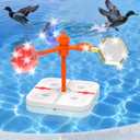 Pool Bird Deterrent Device, Floating Reflective Bird Deterrent Windmill, Keep Birds/Ducks/Heron/Pigeons/Goose/Woodpecker/Crow/Sparrow Away, Widly Used for Boats House Roofs Gardens,Pool,Backyard(02)