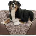 INVENHO X-Large Dog Bed Rectangle Washable Orthopedic Soft Calming Sleeping Durable Pet Cuddler with Anti-Slip Bottom (XL(35"x 25"x 9"), Dark Brown)