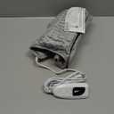 Deepsoon Heating Pad,Electric Heating Pads for Back,Neck,Abdomen,Moist Heating Pad for Shoulder,Knee,Arms,Legs,Dry/Moist Heat & Auto Shut Off,Christmas Gifts for Men and Women,Light Gray,24x12 Inch