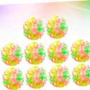 Toyvian Multicolored Kids Suction Cup Balls 2.36 Inch Sticky Sucker Toys for Birthday Parties Classroom Rewards and Stress Relief Fun