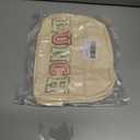 Lunch Bag for Women Insulated For Men PU leather Small Office Work lunch with Chenille Letters Leakproof Freezable Cooler Reusable Portable Box (White)