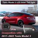 1077401-00-G 3 Pin Inner Trunk Tail Lights Compatible With Tesla Model 3 2017-2021 1077401-00-F 1077401-00-E 1502088-00-B Rear Lamp Driver Left Side