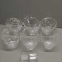 Sawysine 12 Pcs Acrylic Clear Serving Bowls with Plastic Kitchen Scoops Salad Serving Bowls Popcorn Scoops Angled Candy Bowl for Salad Cooking Parties(19 oz)