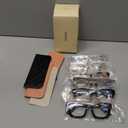 CCVOO 1.5 Oprah Style Reading Glasses for Women, Stylish Eyeglasses, Blue Light Readers, Cheaters, (A1 Mix)