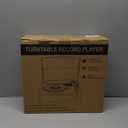 Vintage Record Players for Vinyl with Speakers Belt-Driven Retro Turntable LP Player Support 3-Speed, Bluetooth Playback, AUX-in, Headphone, RCA All-in-one Auto Stop Phonograph Wooden Brown