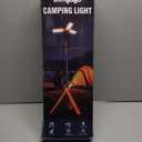 Rechargeable Camping Light with Stand 7ft Max Height, 15000mAh Portable Cordless LED Work Light, 5500 Lumen 6500/4500/3500K Dimmable Emergency Flashlight with Detachable Tripod, Orange