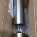 Electric Salt and Pepper Grinder Set - Stainless Steel Battery Operated Salt & Pepper Mills with Light (Pack of 2) - Automatic One Handed Operation Adjustable Ceramic Grinders