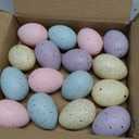 Waipfaru 16 Pcs Easter Eggs, Plastic Easter Decorations, Speckled Easter Table Decor, Easter Centerpiece Table Decorations for Indoor Outdoor Home Vase Filler Basket Spring Party DIY(Pastel Colors) (Blue, Yellow, Purple, Pink)