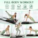 Pilates Board, Foldable Pilates Reformer Set, Multi-Purpose Iron Extended Pilate Equipment, 7-in-1 Pilate Machines for Home Use, with Pilates Bar, Resistance Bands