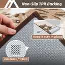 COSY HOMEER Dog Door Mat 32"x48" Dirt Trapper Entryway Rugs Absorbent Funny Welcome Mat Washable Non Slip Entry Rugs,Taupe