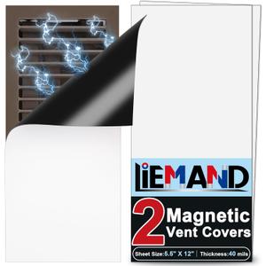 Powerful Magnetic Vent Covers,5.5 "X 12"Register Vent Cover for Home and RV, HVAC Iron RegistersStrong and Well-Fitting Floor Vent Covers/Air Vent Covers/Ceiling Vent Covers,2Pack