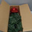 Pre-lit 2ft Small Christmas Tree, Leeheeyee Artificial mini Christmas Tree with 50 LED Lights, Battery Operated Tabletop Xmas Tree with Burlap Base for Table Desk Home Christmas Decor (Green)