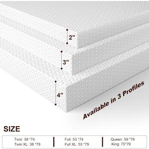 SLUMBRAE MATTRESS TOPPER COVER  White QUEEN 2 inch
