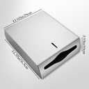 Paper Towel Dispenser Wall Mount Stainless Steel Commercial Paper Towel Holder with Lock Toilet Paper Napkin Holder C Fold Multifold Trifold Paper Towel Dispenser Tissue Holder for Bathroom Public