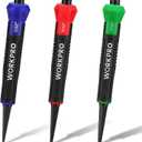 WORKPRO 3-Piece Nail Punch Set, Includes 1/32", 2/32", 3/32" Nail Setter, Color Coded Nail Set Tool with Shock-Absorbing Grip