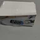 Netzu Digital Alarm Clocks for Bedrooms, Loud Alarm Clock with Dual Alarms, Bold Digits, 5 Dimmers, 4 Volumes, Snooze, Bedside Clock for Deep Sleepers Kids Teens Seniors, Plug in Clock, Easy to Set (Black-blue)