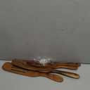 Spurtle Set, Natural Acacia Wooden Kitchen Utensils Set of 4, Wooden Spoons Utensils for Cooking, stirring, Mixing, Serving, spurtles kitchen tools as seen on tv for NonSick Cookware