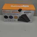 Slant Board Squat Wedge for Calf Stretching3 Pcs 12" x 6.3" Foot Stretcher Balance Board for Plantar Fasciitis, Adjustable Foam Slant Board Wedge Great for Exercises (Black)