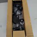 Coat Rack Freestanding, 56 to 125 inch Adjustable Tension Rod Hanger with 12 Hooks for Hanging Coat, plant,Jacket, Hat, Scarf, Suitable for Living Room, Balcony, Kitchen Black