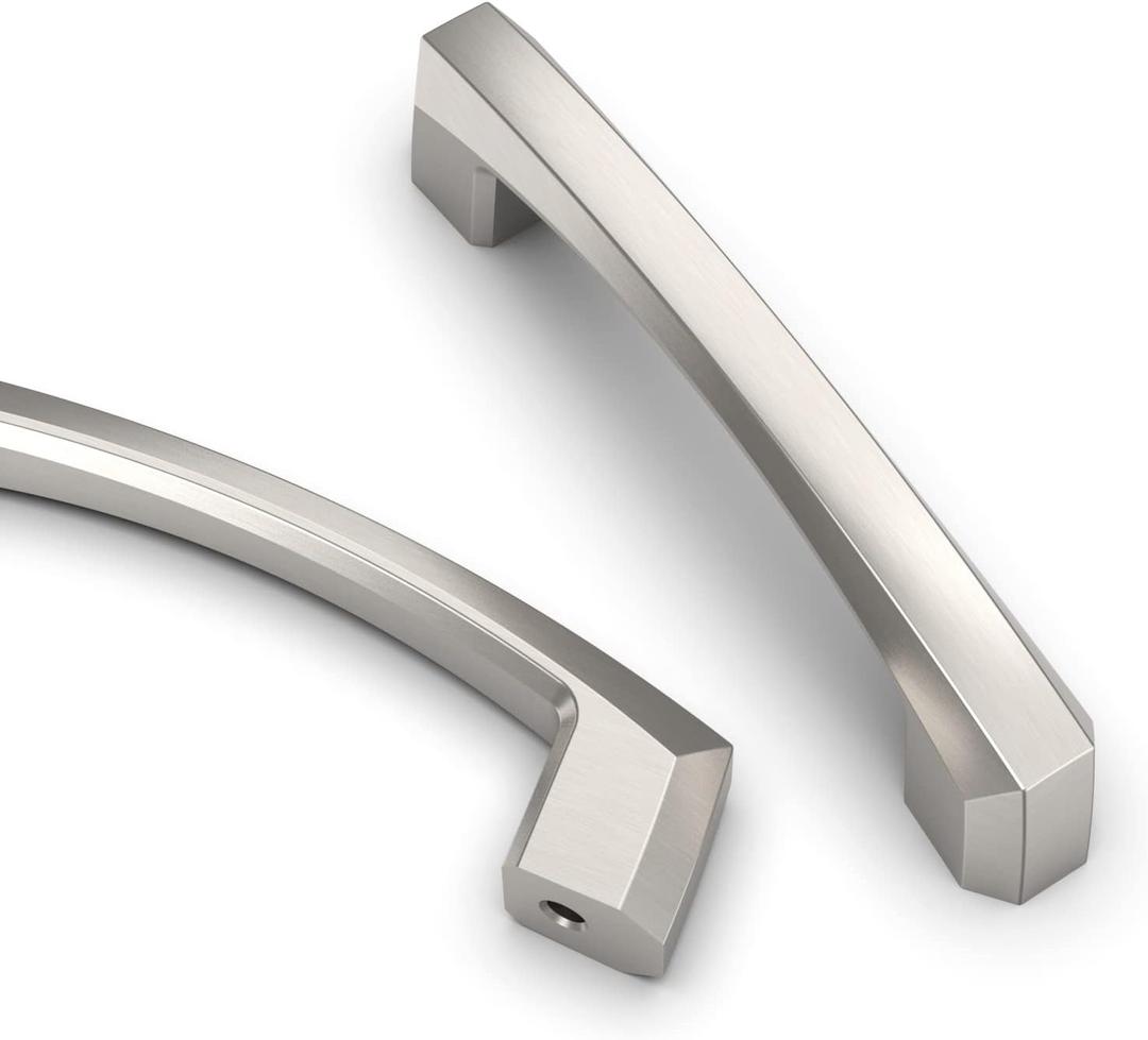 Asidrama 10 Pack 3 Inch(76mm) Brushed Satin Nickel Kitchen Cabinet Handles, Cabinet Pulls Kitchen Cabinet Hardware for Cupboard Drawer Pulls