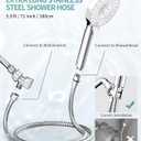 SR SUN RISE Filtered Shower Head with Handheld High Pressure 9 Spray Mode Showerhead Detachable Shower Head Water Softener Filters Beads for Hard Water Remove Chlorine 1 Filter Chrome