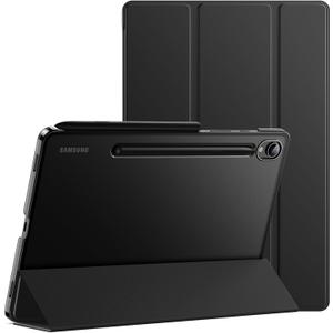 JETech Case for Samsung Galaxy Tab S10 Ultra/Tab S9 Ultra 14.6-Inch, Translucent Back Tri-Fold Stand Protective Tablet Cover, Support S Pen Charging, Auto Wake/Sleep (Black)