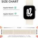 WJK 2 Pack Compatible with Apple Watch Bands for Women 42mm 41mm 38mm 40mm, Nylon Stretchy Strap for iWatch SE 2 Series 11 10 9 8 7 6 5 4 3 2 1 Bands for Women Men,Black Starlight