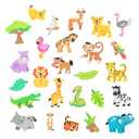 JUNGLE ANIMALS STIKER BOOK OVER 300 STIKERS, 11 Pack