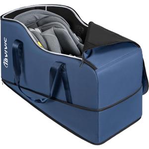 IBVIVIC Car Seat Travel Bag Compatible with UPPAbaby Aria and Mesa, Infant Car Seat Travel Bag Car Seat Cover for Airplane Travel (Blue)