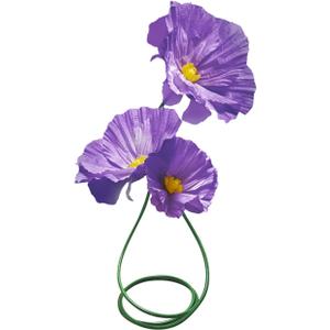 Fake Flower for Decoration, Artificial Flowers Decor with Stems for Wedding Baby Shower Birthday Christmas Party Banquet Backdrop Shop Window Display Props 3 Pack (Purple)