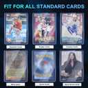 400 Card Sleeves Clear Loads for Cards,3"X4" Baseball Card Protectors,Premium Sleeves for Cards,Hard Plastic Card Holder for Trading Sports Football Game Cards (200 Hard Sleeves+200 Penny Sleeves)