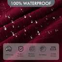 100% Waterproof Recliner Sofa Slipcovers, 3 Pieces Stretch Reclining Couch Covers for 3 Cushion Couch Sofa Pet Friendly Washable Furniture Covers for Dogs, Pets, Kids (Wine, 3 Seater)