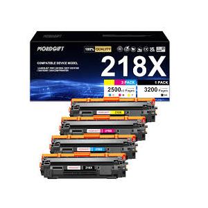 218X Toner Cartridges 4-Pack High Yield (with Chip) Compatible Replacement for HP Color Pro MFP 3301SDW 3301CDW 3301FDW 3201DW Printer 3301 3201 Series | W2180X W2181X W2182X W2183X 218X Toner Cartridges 4-Pack High Yield (with Chip) Compatible Replacement for HP Color Pro MFP 3301SDW 3301CDW 3301FDW 3201DW Printer 3301 3201 Series | W2180X W2181X W2182X W2183X
