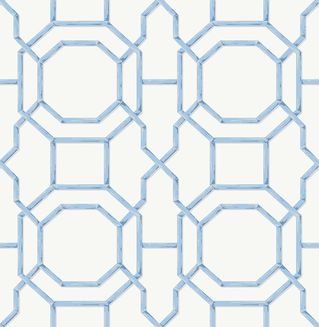 NuWallpaper NUS4313 Sanya Peel & Stick Wallpaper, Sapphire