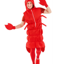 fun shack Lobster Costume, Adult Unisex, Polyester, One Size, Halloween