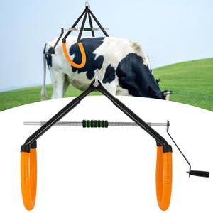 Upgrade Heavy Duty Cow Hip Lift, 2204LB Adjustable Cow Hip Clamp OB Milking Birthing Lame, Stainless Steel Stand Up Assist Device for Dairy Cattle Helper Dystocia