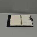 Weekgrat 2026 Leather Planner A5 Leather 6 Ring Binder Planner Binder Journal with Pockets for Men and Women (Black)