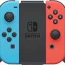 Nintendo Switch with Neon Blue and Neon Red JoyCon