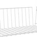 ClosetMaid Wire Hanging Shelf Basket for Storage, Organization in Closet or Pantry, No Assembly or Installation, Durable, 10.68"D x 18.39"W x 7.99"H, White