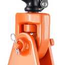 VEVOR 2 Ton Snatch Block with Swivel Hook, 3" Sheave 3/8" Inch Wire Rope, Heavy Duty Snatch Block Pulley 4400 lbs for Towing and Recovery Operations on Tow Truck Rollback Wrecker Car Hauler Winches (orange)