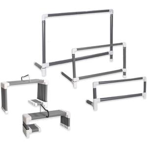 Smart Adjustable Height Track and Field Workout Hurdles for Track and Field Training (27" - 42" (Set of 3))