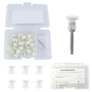 Dental Polishing Paste-Impregnated Disc Composite Polishing Disc Kit Felt Finishing Buff 1 inch Discs with Mandrel High Gloss Polishing (8000-12000rpm/min)