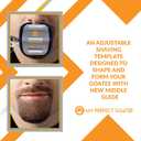 Goatee Shaper Template - Beard Shaping Tool & Guide for Men - Adjustable Goatee Trimming Stencil for Perfect Symmetrical Goatee Every Time | My Perfect Goatee