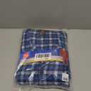 Hanes Men's 100% Cotton Flannel Plaid Pajama Top and Pant Set, Blue, XX-Large