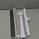 Pool Fountain with 7-Color LED Lights, Above/Inground Pool Fountain Lights with Remote Control, Adjustable Pool Sprinkler Waterfall for Cooling 6-15 Degrees